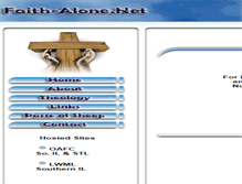 Tablet Screenshot of faith-alone.com